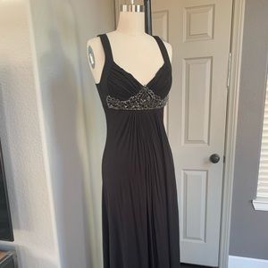 “Sky” Embellished Full Length Maxi Dress